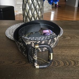 Faux Snakeskin Belt